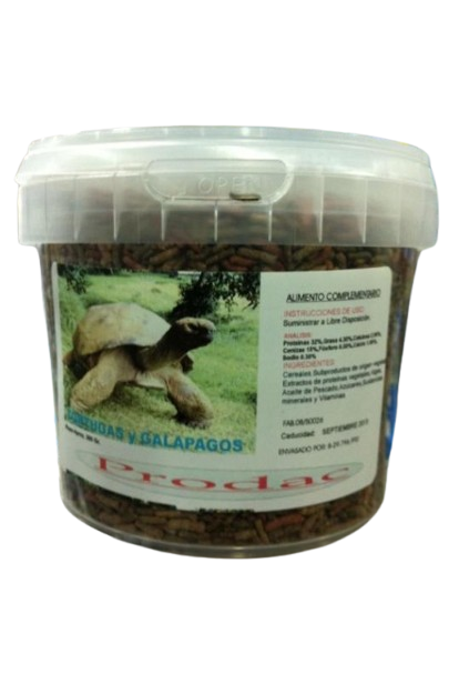 Tortuga/Galápago Sticks Prodac, bote de 250 gramos. ¡Comida rica para tus tortugas y galápagos!
