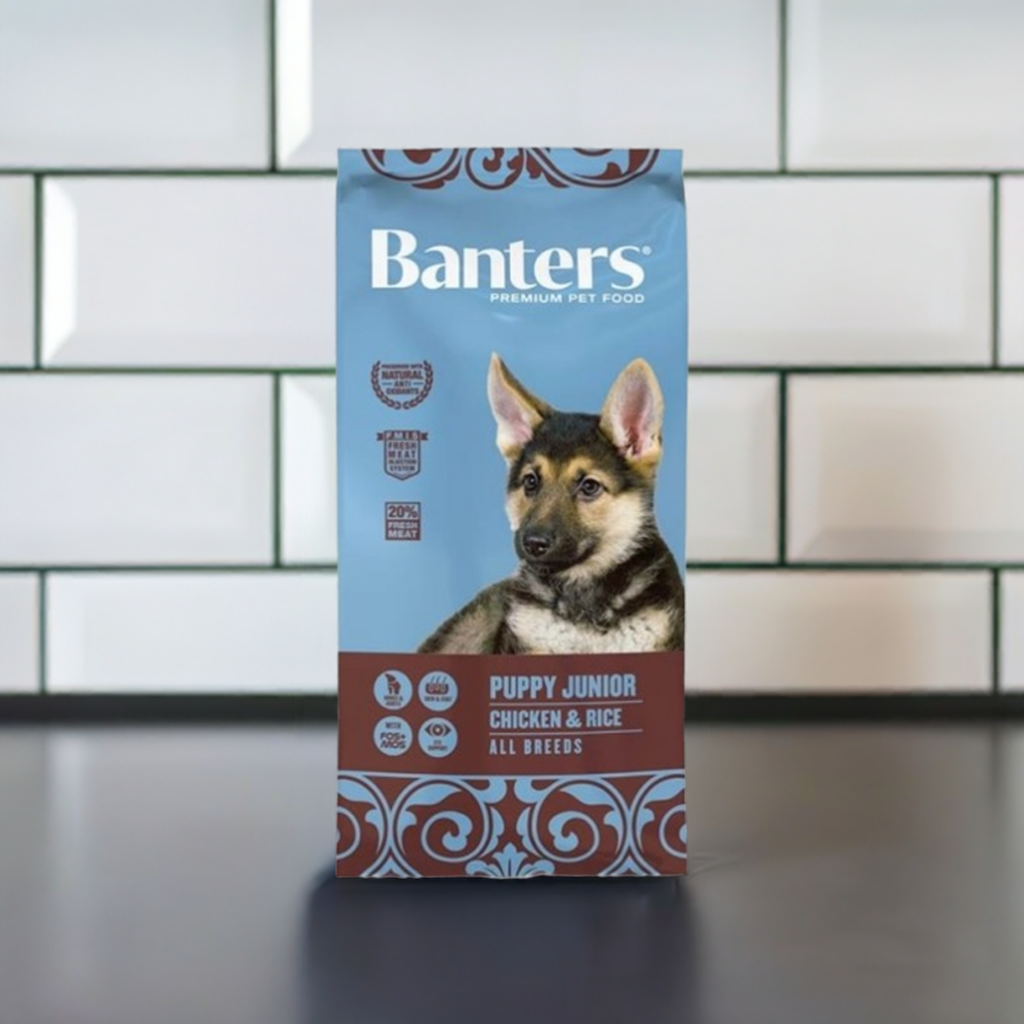 Dale a tu cachorrito Banters Dog Puppy Junior. ¡Son croquetas ricas y nutritivas para que se hagan grandes y fuertes! ¡Viene en una bolsa muy grande de 15 kilos!