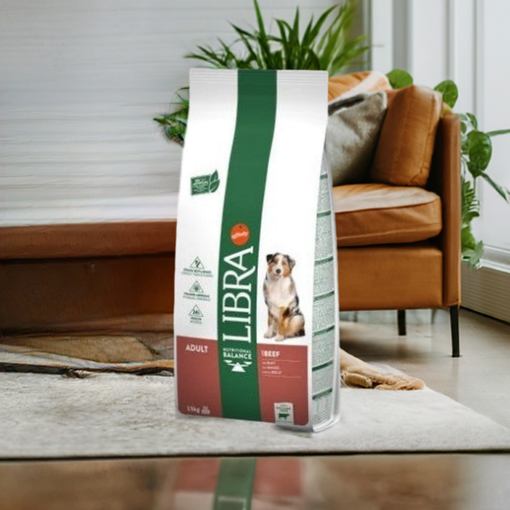 Libra Dog, sabor a carne. ¡Una bolsa grande de 14 kilos para tu perro!