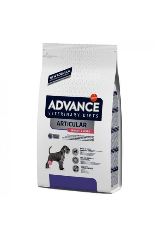 Advance Dog Art Care+7, ¡una bolsa grande de 12 kilos de comida especial para perritos mayores para que sus huesos y articulaciones estén bien!