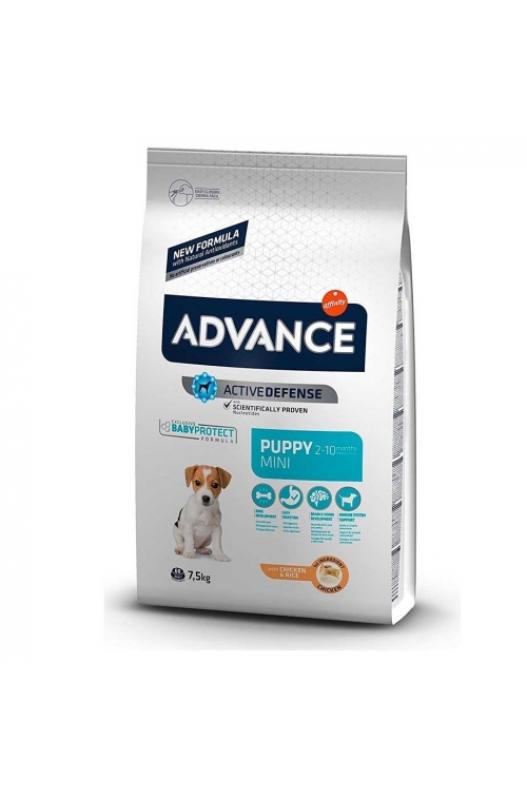 bolsa Advance Puppy Mini, ¡una bolsa grande de 7 kilos de comida rica para cachorritos pequeños!