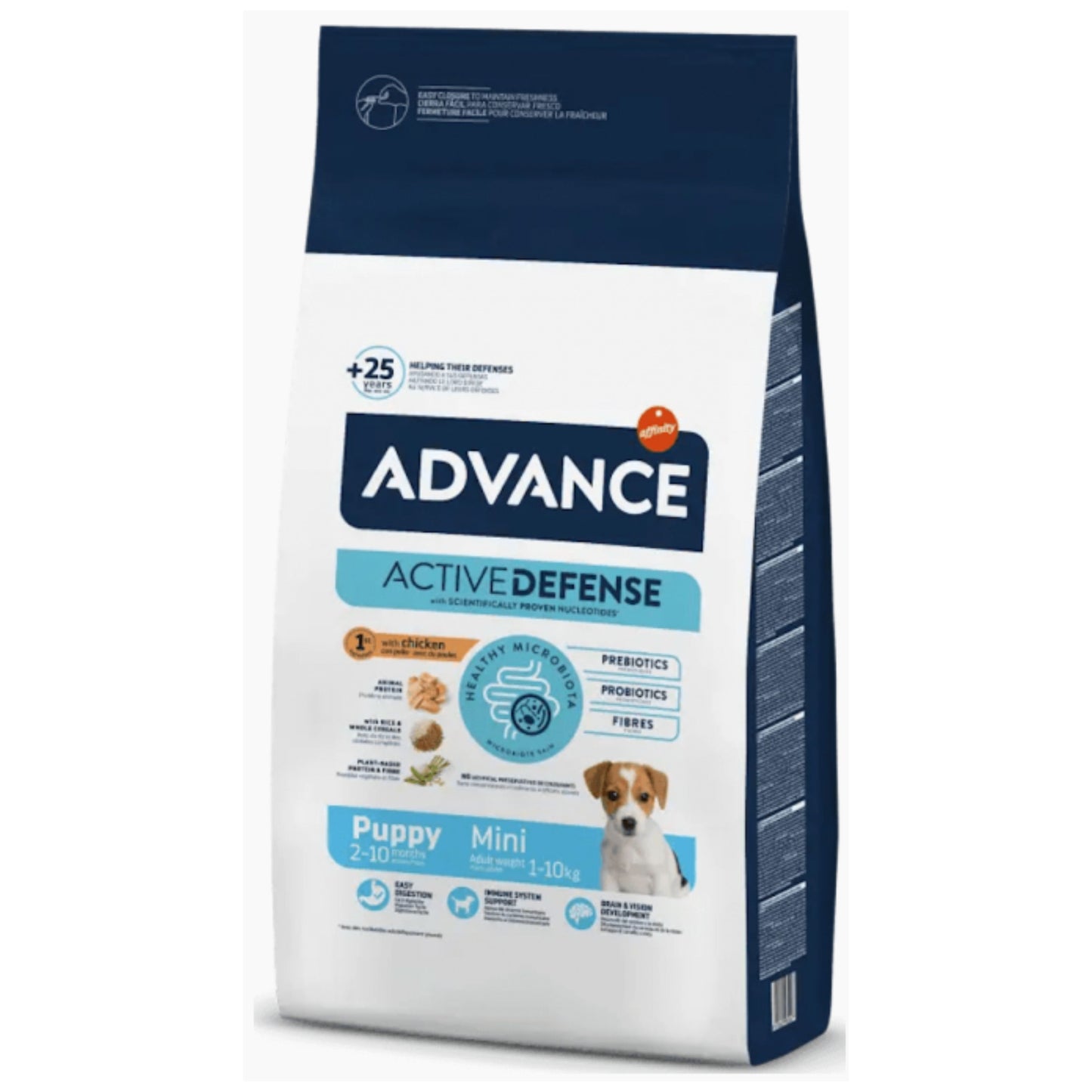 Advance Puppy Protect Mini – Alimentación premium con ingredientes de alta calidad para el crecimiento saludable de cachorros.