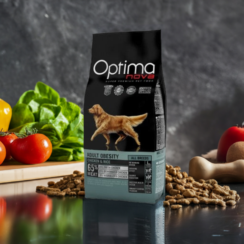 bolsa OPTIMA NOVA OBESITY POLLO ARROZ de 12 KG