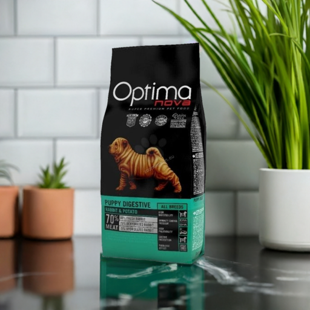 bolsa OPTIMA NOVA PUPPY DIGESTIVE de 12 KG.