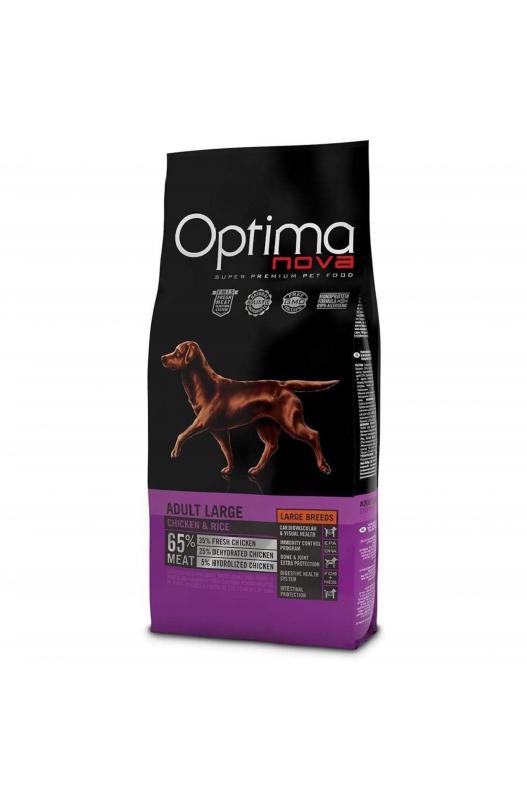 OPTIMA NOVA ADULT LARGE POLLO ARROZ 12 KG. - Botega Mazarol