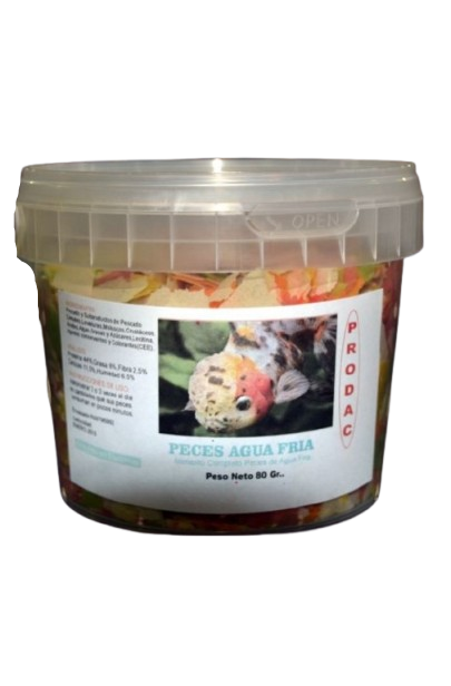 Peces Agua Fría Prodac, bolsa de 1 kilo. ¡Mucha comida rica para tus pececitos de agua fría!