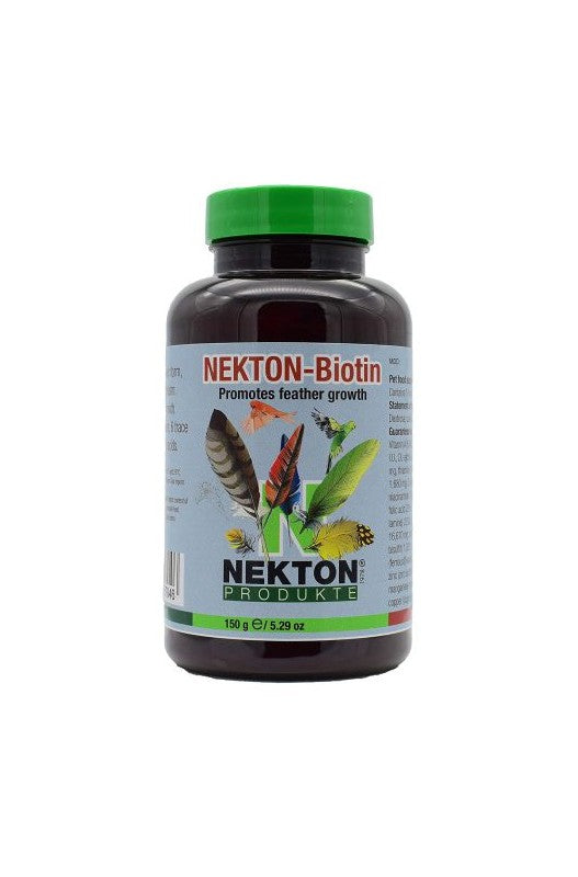 tarro NEKTON BIO 150 gr – Suplemento natural para aves, enriquecido con nutrientes esenciales que favorecen la digestión, el sistema inmunológico y el bienestar general. Ideal para mantener a las aves saludables y activas