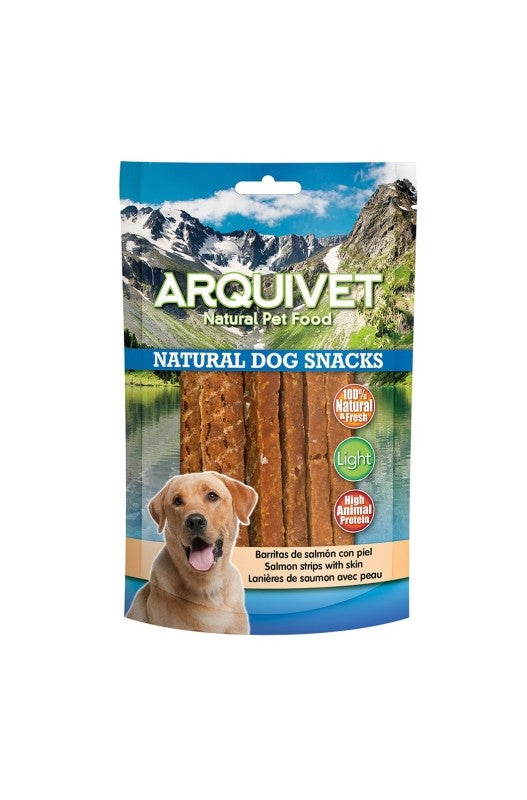 SNACK BARRITAS DE SALMON CON PIEL 100 gr.Arquivet - Botega Mazarol