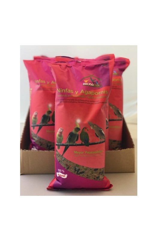NINFAS Y AGAPORNIS FAUNAMIX 1 KG. - Botega Mazarol