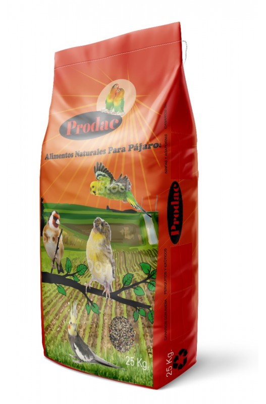 CANARIOS SIN AVENA PRODAC 25 KG. - Botega Mazarol