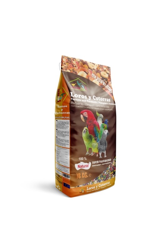 LOROS CON FRUTAS 3 KG. PRODAC - Botega Mazarol