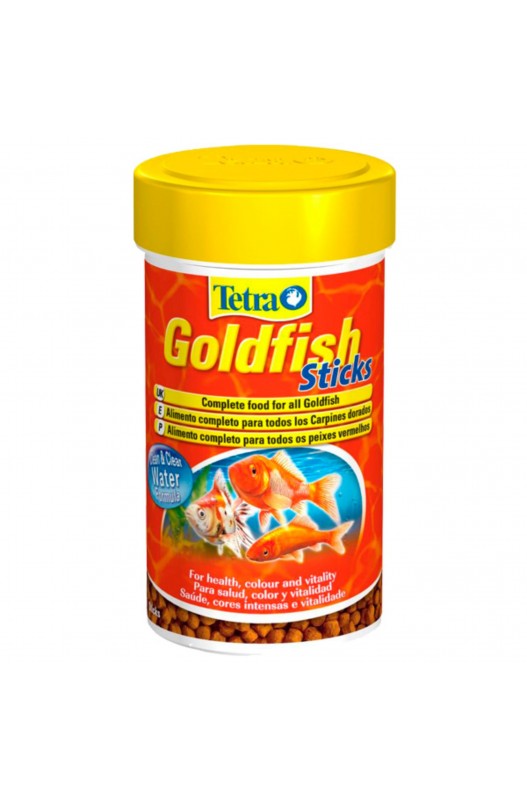 Tetra Goldfish Sticks son unos palitos de comida para peces de colores. ¡Este bote tiene 250 mililitros llenos de ellos!

