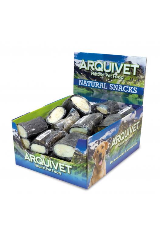 Cuernitos de búfalo rellenos con manteca de oveja. ¡Vienen 20 y son pequeños, de unos 8 centímetros! ¡A tu perrito le encantará morderlos!

