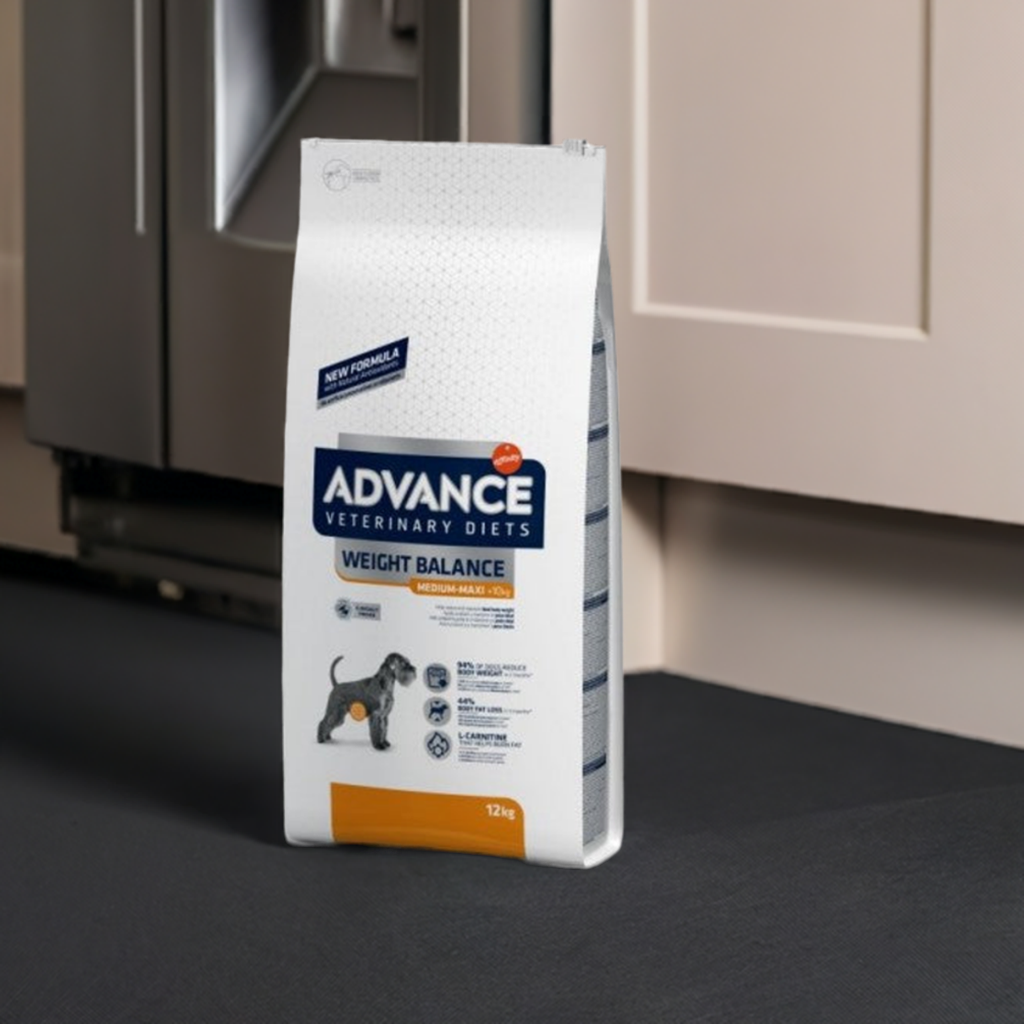 Si tu perrito necesita cuidar su figura, Advance Weight Balance es una comida pensada para él. ¡Viene en una bolsa grande de 12 kilos!
