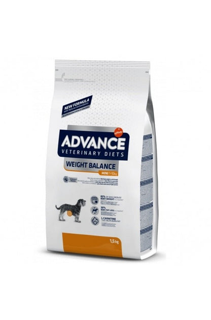 Advance Weight Balance Mini, ¡una bolsita de comida de 1.5 kilos para ayudar a los perritos pequeños a mantenerse en su peso ideal!
