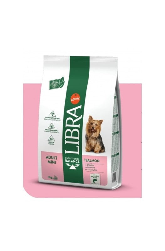 Libra Dog Mini Salmón, ¡una bolsa grande de 8 kilos de comida rica para perritos pequeños! ¡Sabe a pescadito!
