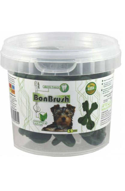 Bonbrush S, un bote con 15 premios, cada uno de 120 gramos. ¡Para darle un caprichito a tu perrito!
