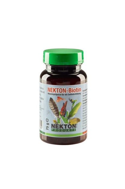 NEKTON BIO 75 gr – Suplemento alimenticio natural para aves, diseñado para promover la salud general y el bienestar. Contiene vitaminas y minerales esenciales que apoyan el sistema inmune y la vitalidad de las ave