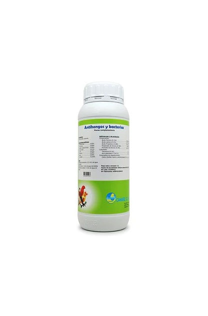 Antihongos y Bacterias 1 LT – Producto Canariz2 eficaz para el control de hongos y bacterias en aves y otros animales. Ideal para mantener ambientes saludables y libres de contaminantes, promoviendo la salud y el bienestar de las mascotas