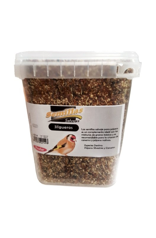 Cubo  de 4,5 kg de Semillas Salvajes Prodac, mezcla nutritiva de semillas para aves silvestres, diseñada para proporcionar una dieta equilibrada y apoyar la salud y el bienestar de las aves