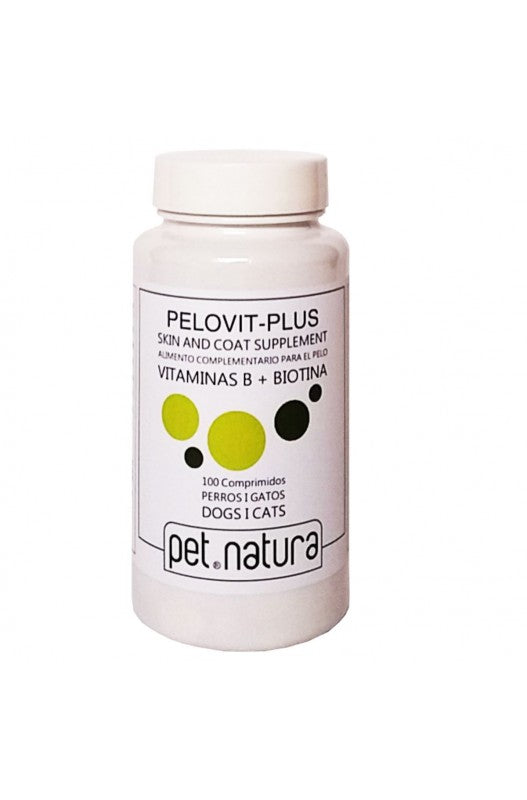 PELO VIT PLUS BIOTINA 60 Comprimidos - PetNatura – Suplemento nutricional con biotina para mejorar la salud del pelaje y la piel de tu mascota