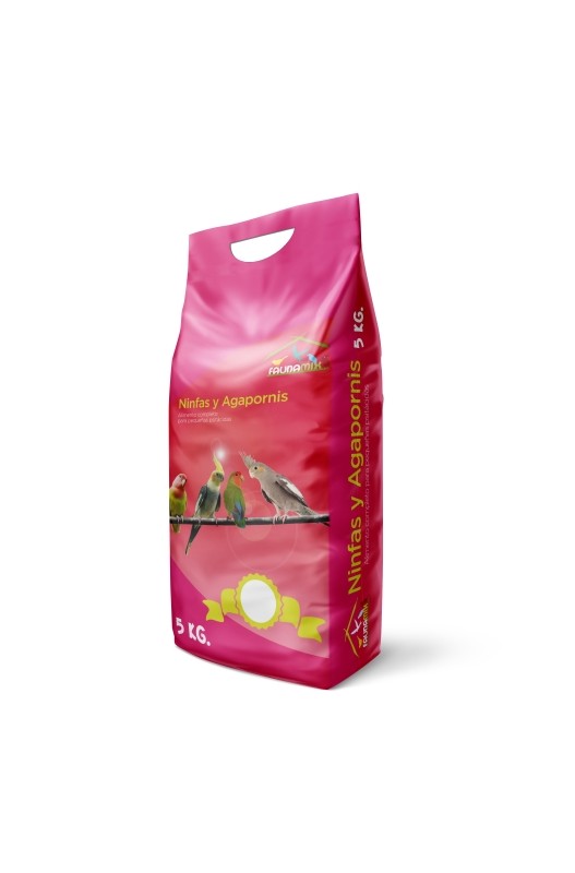 Saco NINFAS Y AGAPORNIS FAUNAMIX 5 KG.