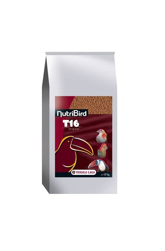 Alimento extrusionado Nutribird T16 Tucanes de Versele-Laga, saco de 10 kg.
