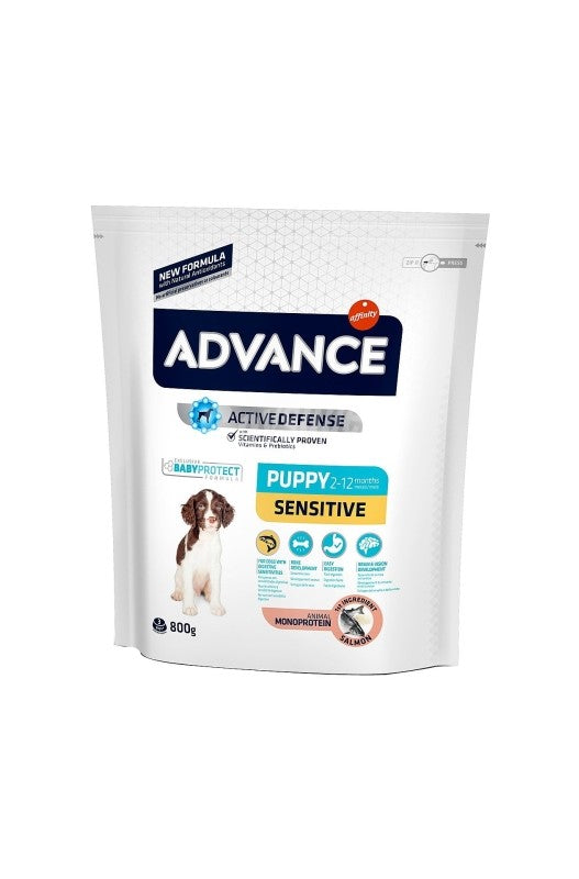 Advance Puppy Sensitive, ¡una bolsita de 700 gramos de comida suavecita para cachorritos con pancitas un poco delicadas!

