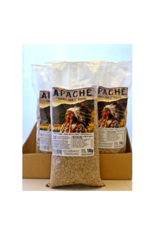 Alpiste Canadá Apache 1 Kg - Alimento de alta calidad para aves, ideal para canarios y periquitos, favorece la salud y vitalidad de tus mascotas