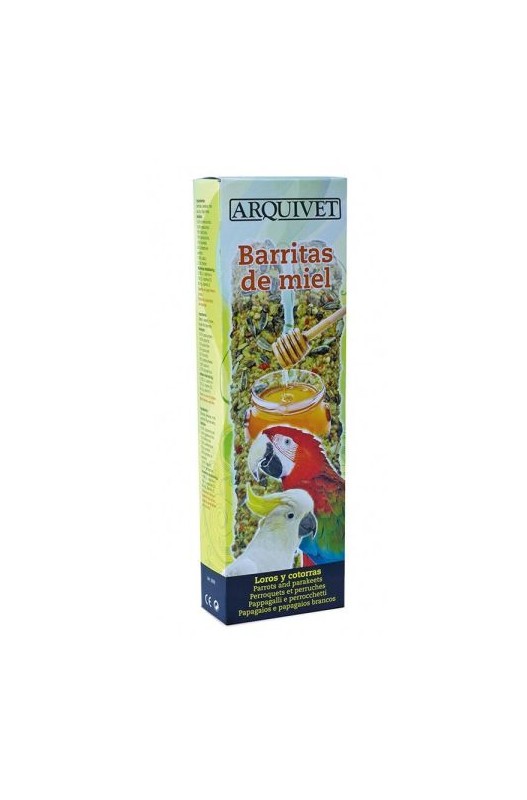 BARRITAS LOROS MIEL 2 UDS. Arquivet - Botega Mazarol