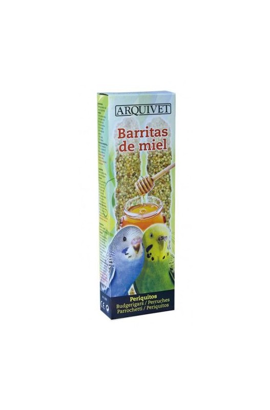 BARRITAS PERIQUITOS MIEL 2 UDS. Arquivet - Botega Mazarol