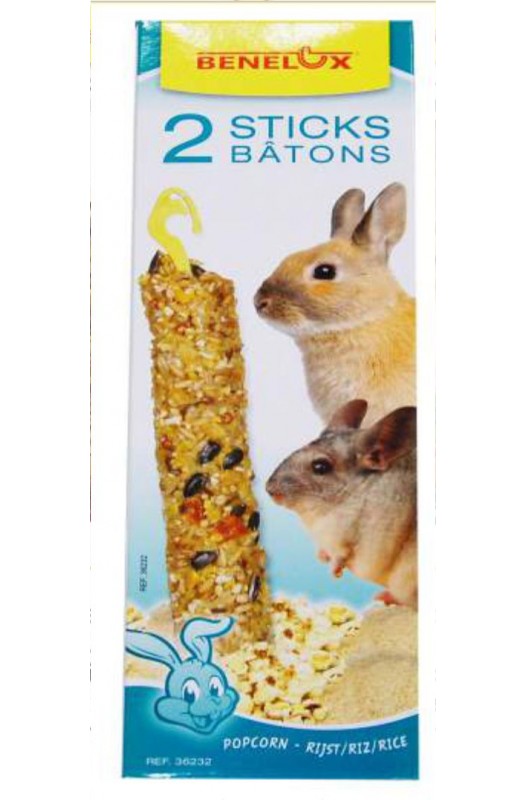 BARRITAS ROEDORES XXL-80gr.Palomitas/Arroz 2 uds. - Botega Mazarol