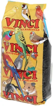 Saco grande de 20 kg de negrillo Vinci. Estas semillas pequeñas y nutritivas son un excelente complemento para la dieta de muchas aves. ¡A tus pájaros les encantará!