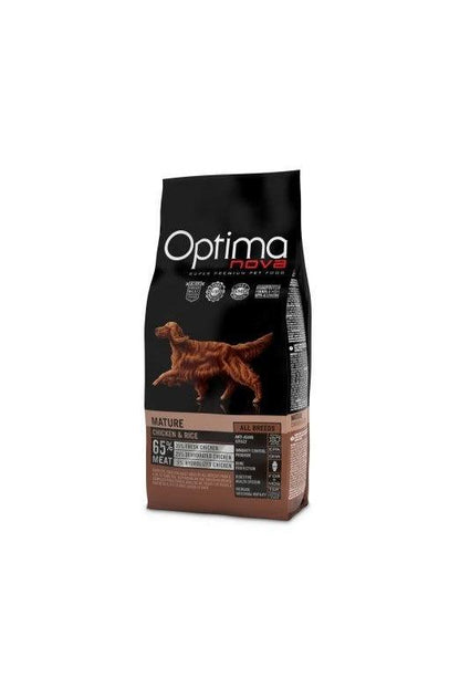 bolsa OPTIMA NOVA ADULT MATURE POLLO ARROZ 12 KG.