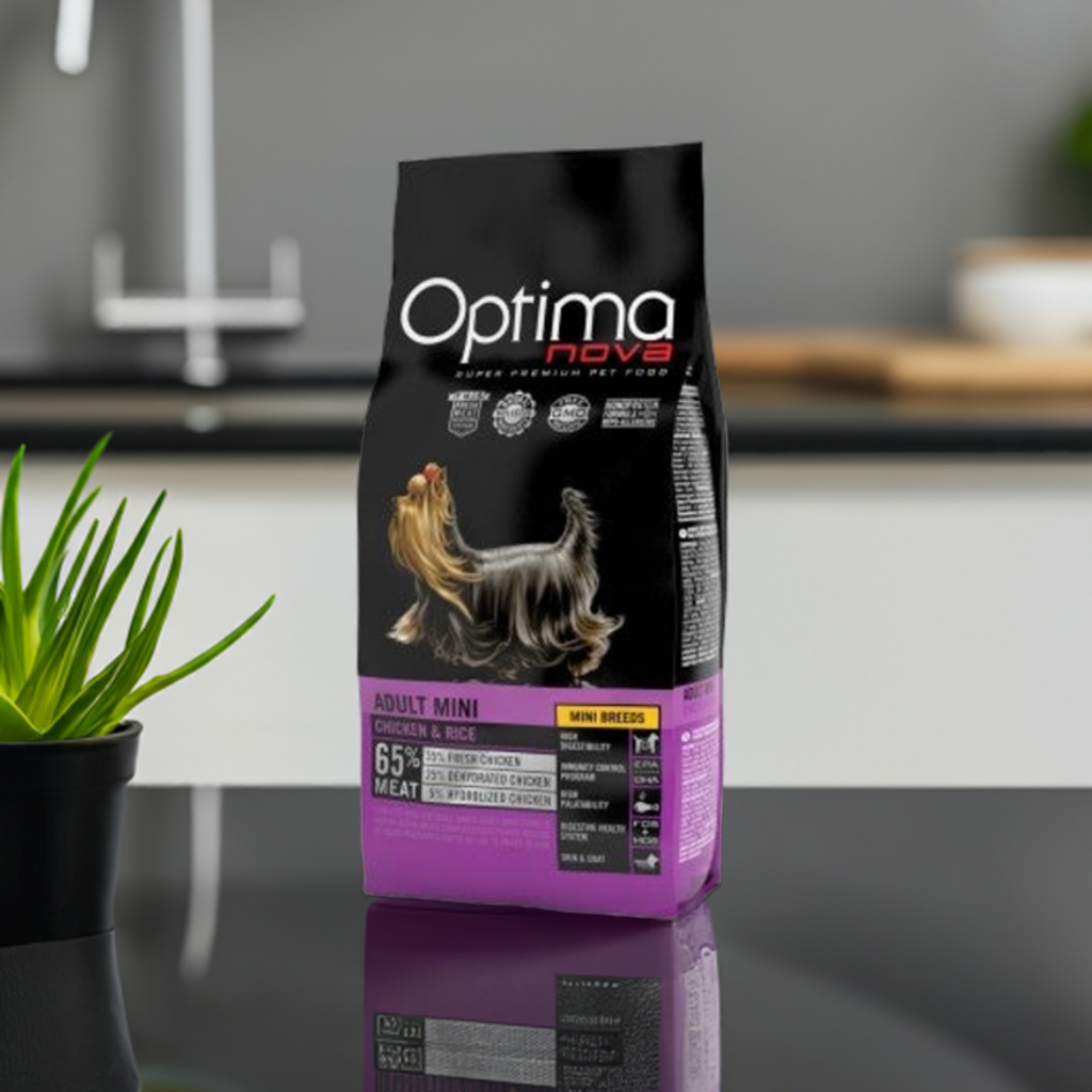 bolsa OPTIMA NOVA ADULT MINI POLLO ARROZ de 12 Kg