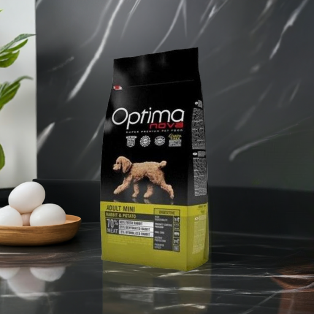 bolsa OPTIMA NOVA ADULT MINI RABBIT PATATA de 8 Kg