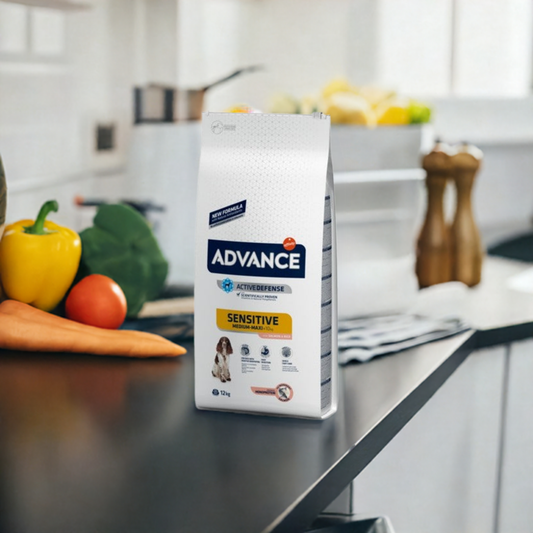 bolsa Advance Sensitive Cordero y Arroz es una comida hecha con ingredientes suaves para perritos que tienen la digestión un poco delicada. ¡Esta bolsita de 3 kilos les sentará muy bien!

