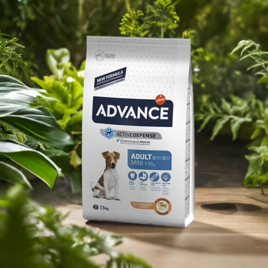 Dale a tu perrito pequeño Advance Adult. ¡Son croquetas nutritivas para que esté fuerte y sano! ¡Esta bolsa tiene 3 kilos!
