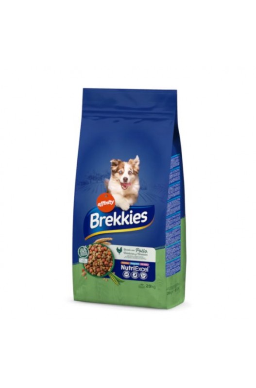 BREKKIES DOG RECETA CON POLLO 20 KG.