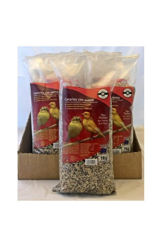 CANARIOS CON AVENA 1 KG. Faunamix - Botega Mazarol