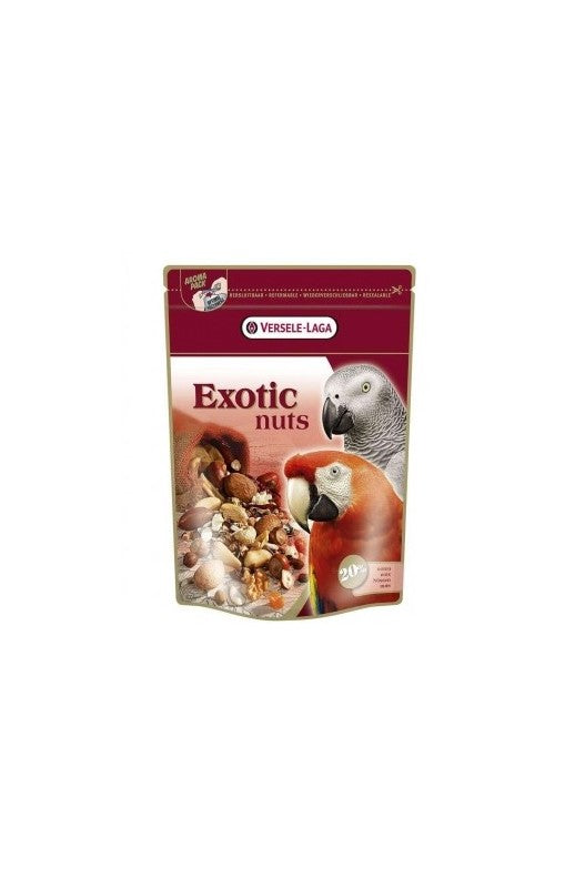 Bolsa de 750 gramos de nueces Exotic de Versele-Laga para animales.

