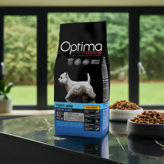 OPTIMA NOVA PUPPY MINI POLLO ARROZ 2 KG. - Botega Mazarol