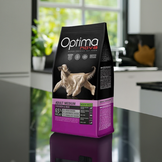 OPTIMA NOVA ADULT MEDIUM POLLO ARROZ 2 - 12 KG