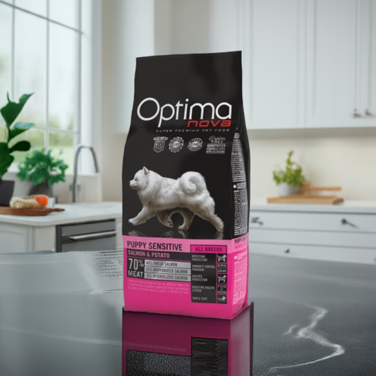 OPTIMA NOVA PUPPY SENSITIVE SALMON PATATA 2 - 12 KG