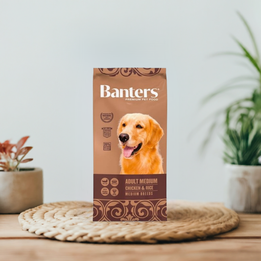 BANTERS DOG ADULT MEDIUM Chicken&Rice 3KG. - Botega Mazarol