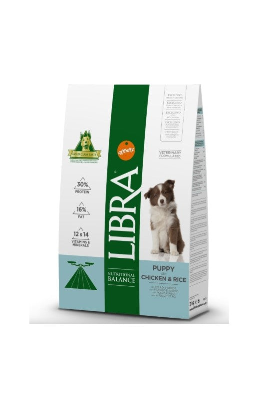 Libra Dog Puppy, ¡una bolsita de 3 kilos de comida rica para cachorritos!

