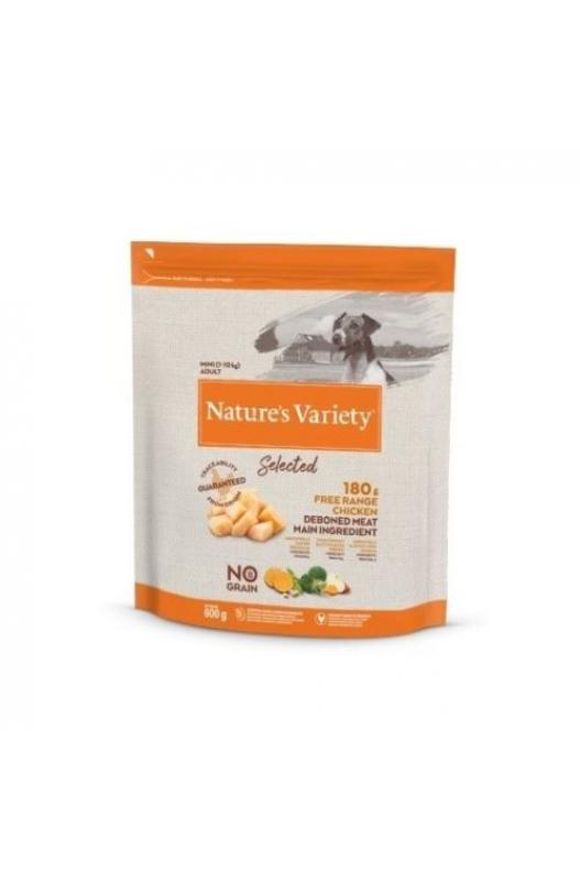 Nature's Variety Mini Adult Pollo, ¡una bolsita de 600 gramos de comida rica para perritos pequeños! ¡Sabe a pollo!

