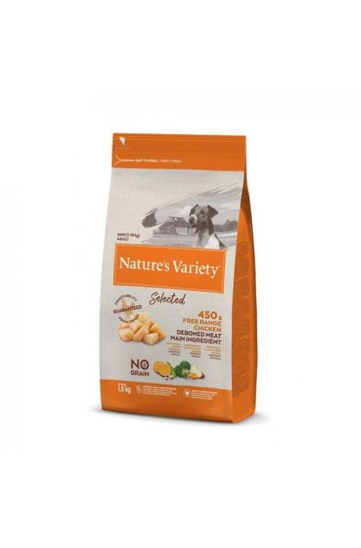 Nature's Variety Select Mini Pollo, ¡una bolsita de 1.5 kilos de comida rica para perritos pequeños! ¡Sabe a pollo!

