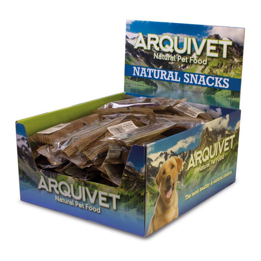 Nervio de toro 12 cm, caja de 75 uds retractiladas – Snack natural para perros, ideal para la salud dental y el entretenimiento