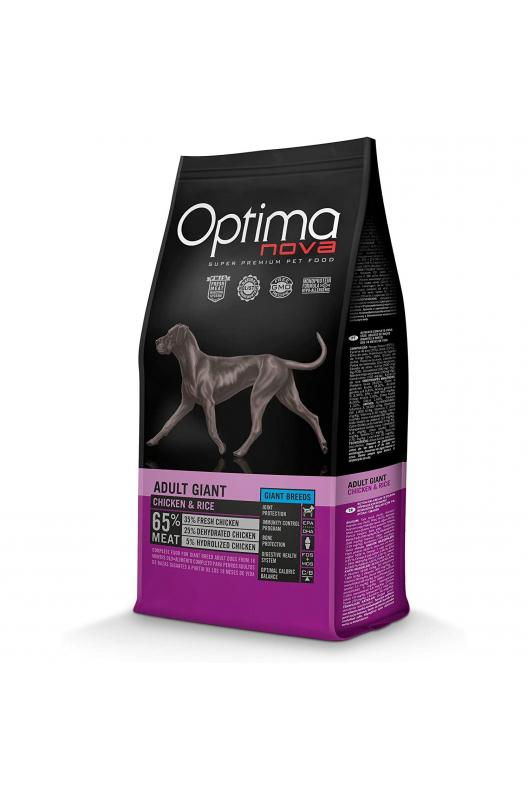 OPTIMA NOVA ADULT GIANT POLLO ARROZ 12 KG. - Botega Mazarol